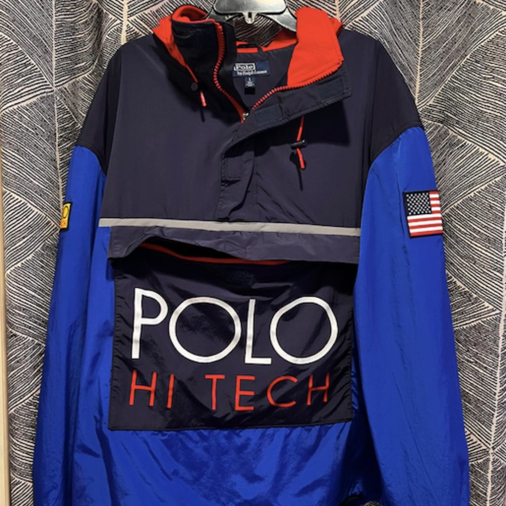 Men’s Polo Ralph Lauren Hi-Tech Windbreaker Jacket Size LARGE